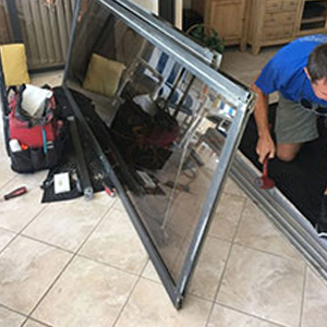 sliding glass door frame repair Patterson